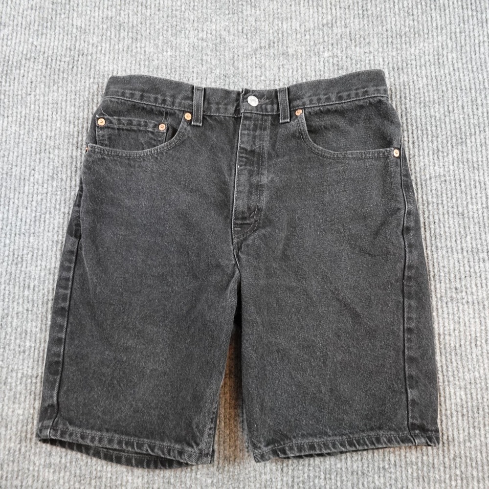 Vintage Levis 505 Denim Shorts Mens 33 (31) Gray USA 10 Inseam Regular Fit